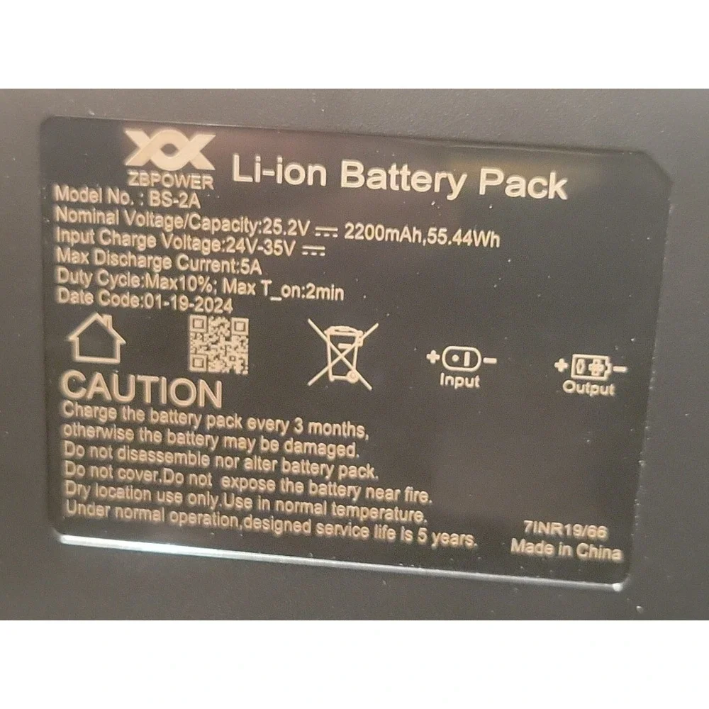 Universal Battery Pack for Reclining Furniture with LCD Display ZBPOWER 2200m...